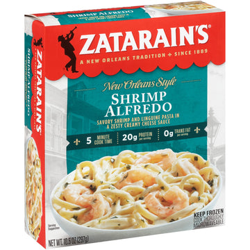 Zatarains Shrimp Alfredo, Frozen Meal, 10.5 oz