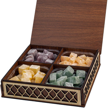 Eastanbul Turkish Delight, 35.3Oz, Turkish Delights Candy, Turkish Delight Assorted, Lokum, Turkish Delights In Souvenir Wooden