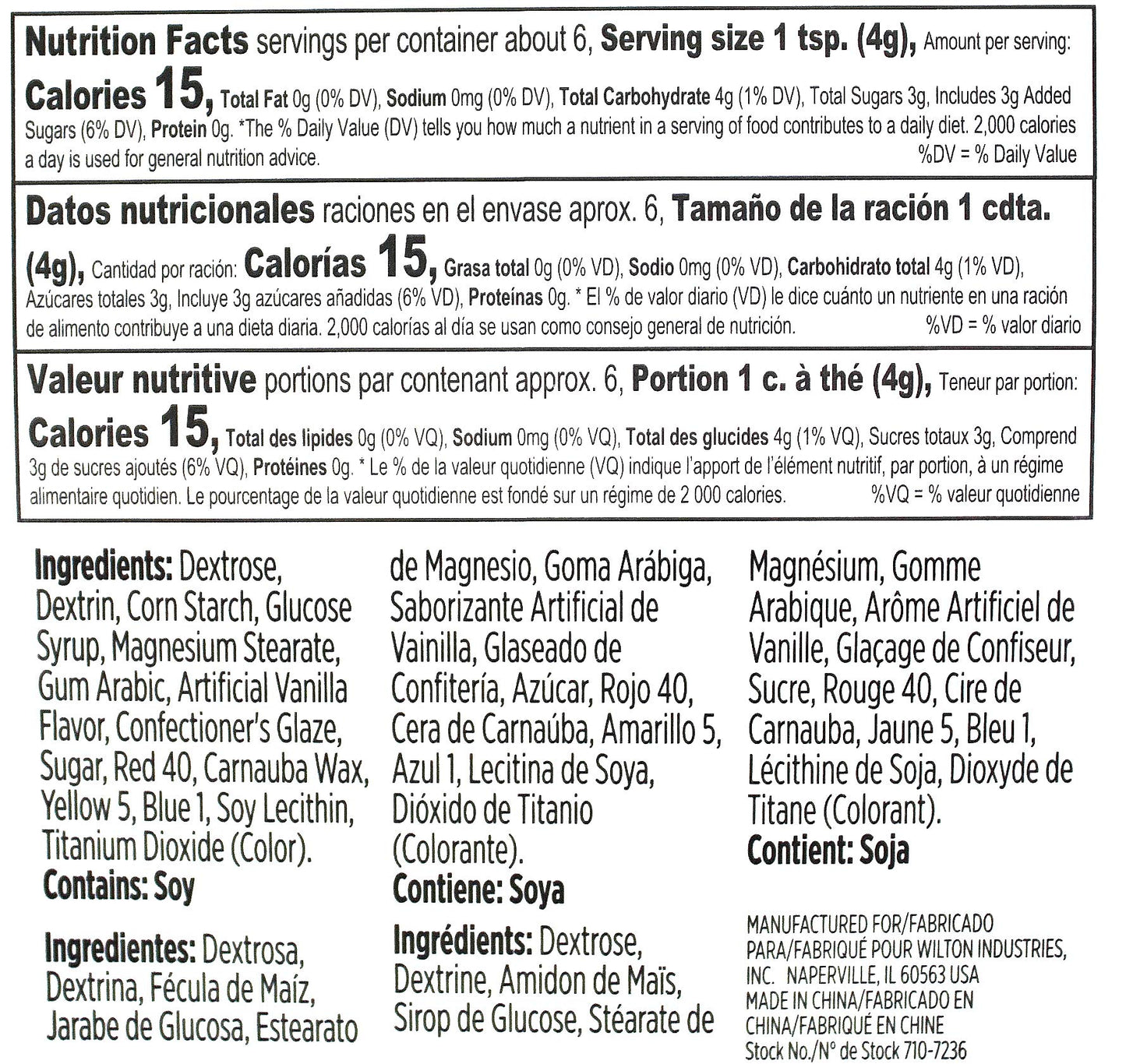 Wilton 710-7236 Mini Candy Eyeballs, 24 Count