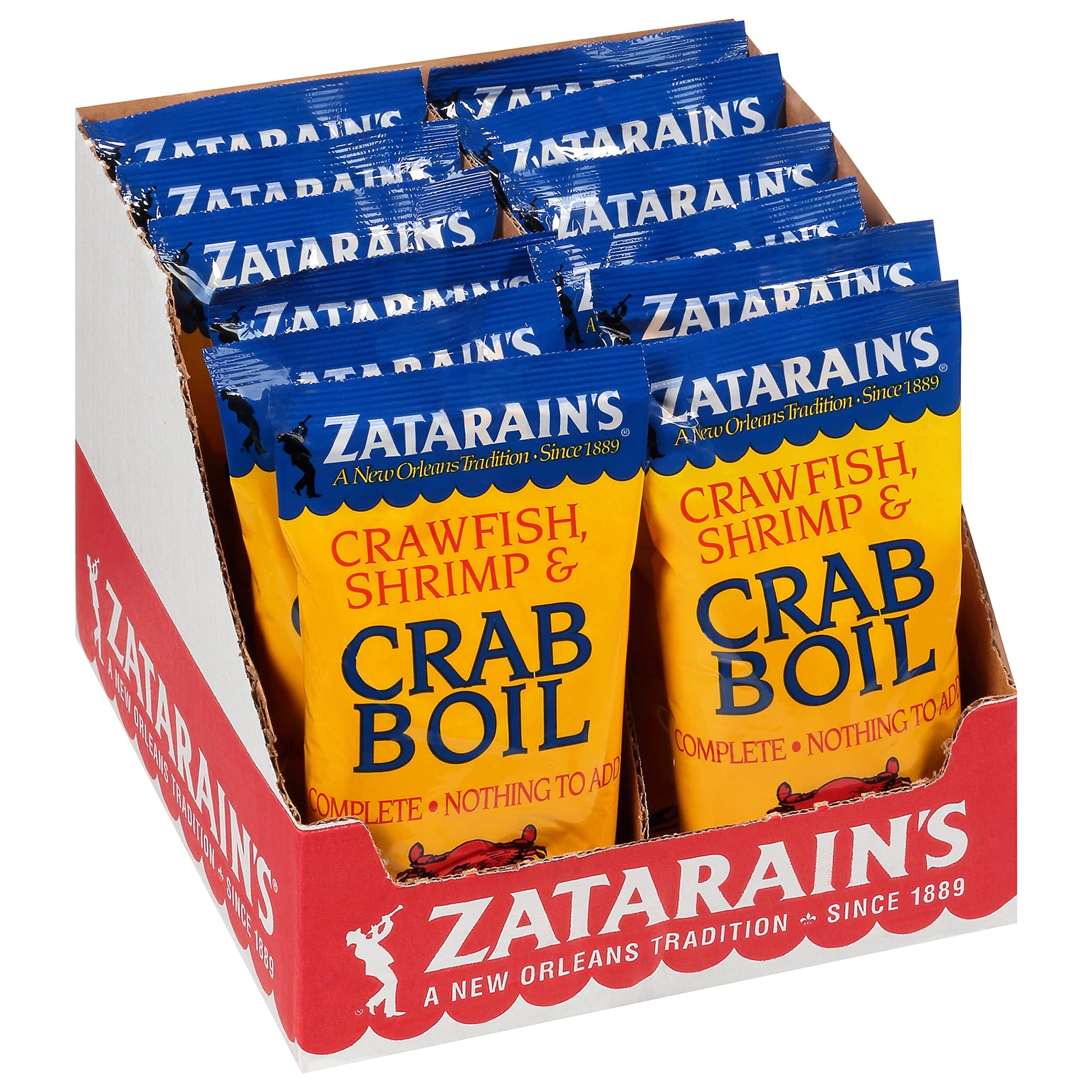 Zatarain's Crawfish, Shrimp & Crab Boil, 16 oz (Pack of 12)