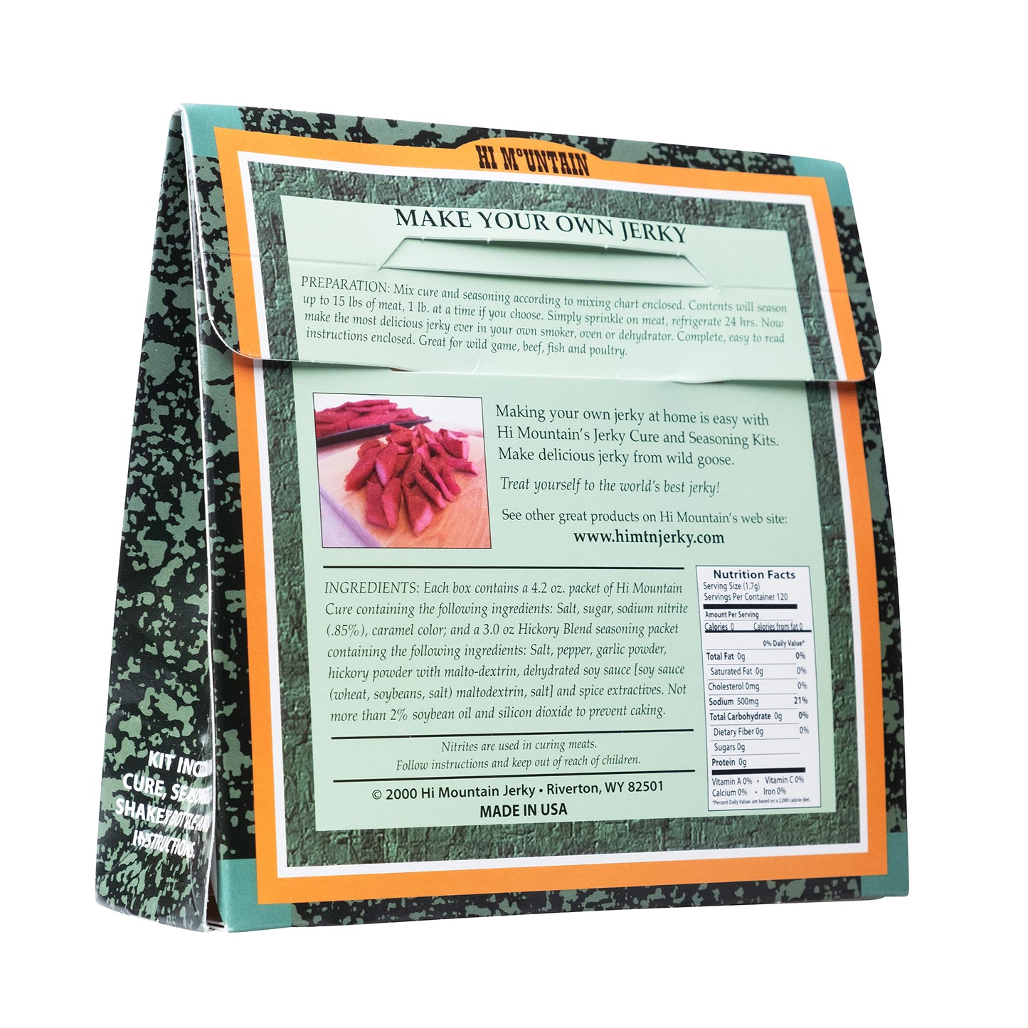 Hi Mountain Jerky Seasoning And Cure Kit | Goose Hickory Blend | Create Savory Homemade Beef Jerky | Great For Turkey, Chicken,