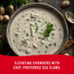 Snows Chopped Sea Clams in Clam Juice  51 oz Can - enhanced Grade Wild Caught Gourmet Surf Clams - 7g Protein Per Serving - Gluten Free  Keto Friendly  99% Fat Free
