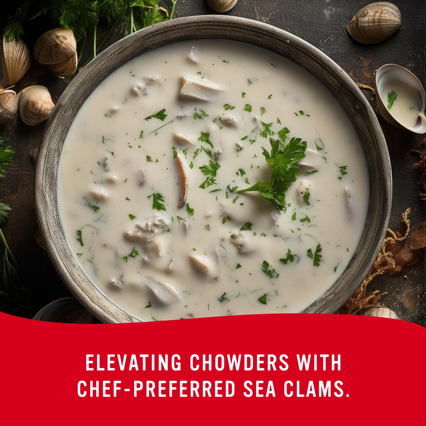 Snows Chopped Sea Clams in Clam Juice  51 oz Can - enhanced Grade Wild Caught Gourmet Surf Clams - 7g Protein Per Serving - Gluten Free  Keto Friendly  99% Fat Free