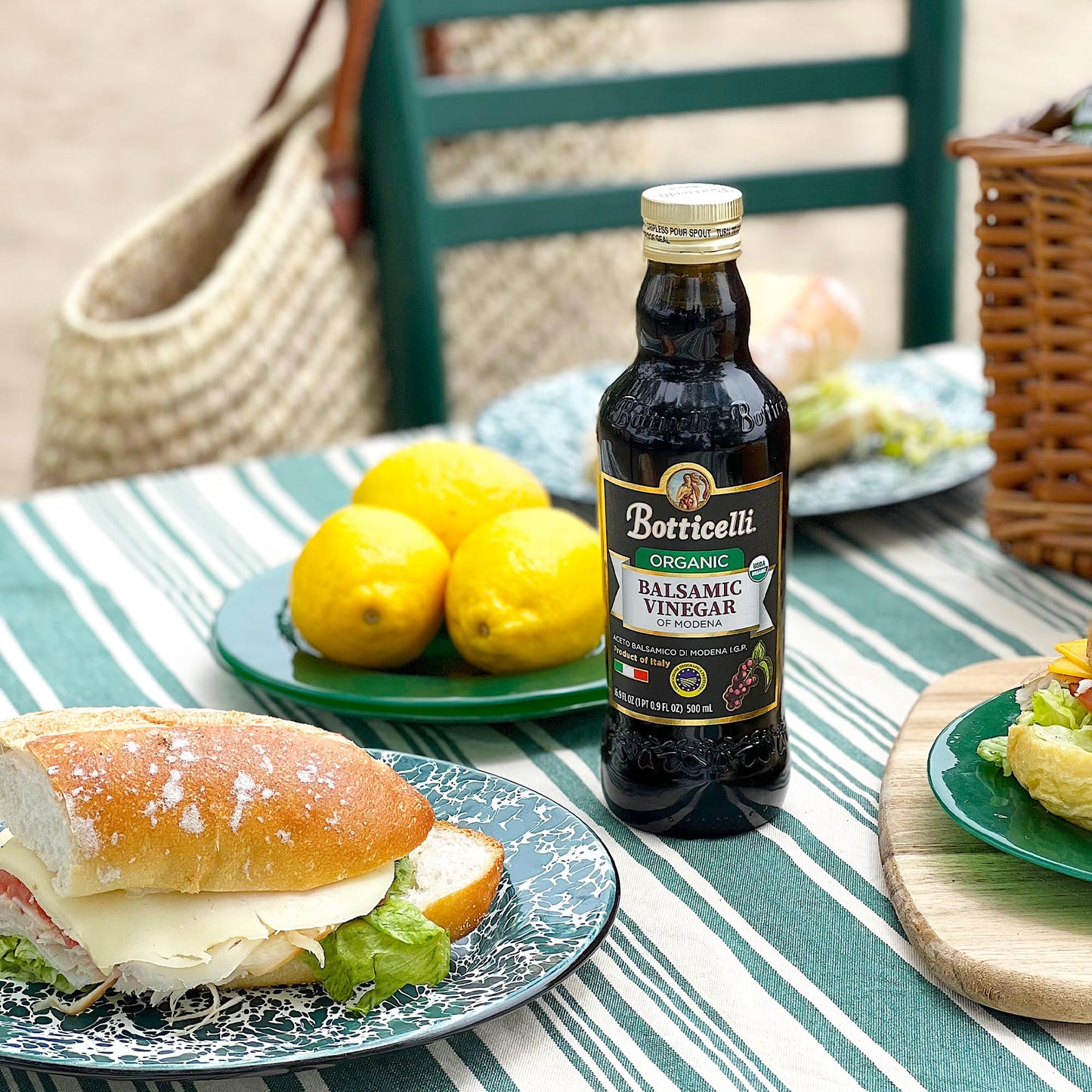 Botticelli Aged Balsamic Vinegar Of Modena (Pack Of 6) - Organic Balsamic Vinegar For Bread Dipping & Salad Dressing - Aceto Bal