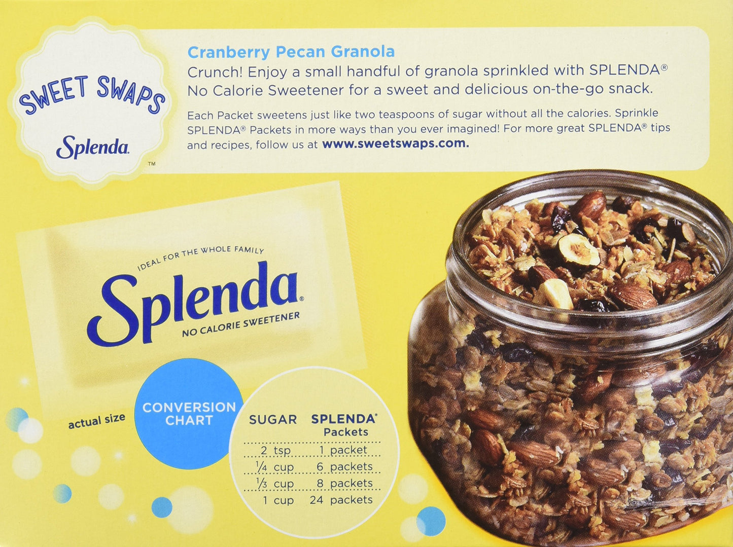 SPLENDA No-Calorie Sweetener Packets, 100 Count (Pack of 12), Model SP14000101
