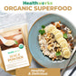 Healthworks Superfoods Organic Maca Powder Raw - 16 Oz / 1 Lb - Certified Organic Flour Use - Keto  Vegan & Non-GMO - enhanced Peruvian Origin - Breakfast  Smoothies  Baking & Coffee - Antioxidant