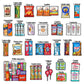 CRAVEBOX Snacks Box Variety Pack Care Package (55 Count) Halloween  Gift Basket Boxes Pack mature-themeds Kids Grandkids Guys Girls Women Men Boyfriend Candy Birthday Cookies Chips Teenage Mix College Student Food Sampler Office School