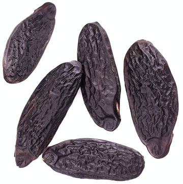 5 Premium Tonka Beans - Whole Natural Tonka Beans - 100% Raw & Pure Tonquin, Strong Fragrance (Dipteryx Odorata Tonkin Pods). Ed