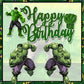 Seyal Hlk Happy Birthday Cake Topper - Durable Art Board, Vibrant Design, Model USCaketop182