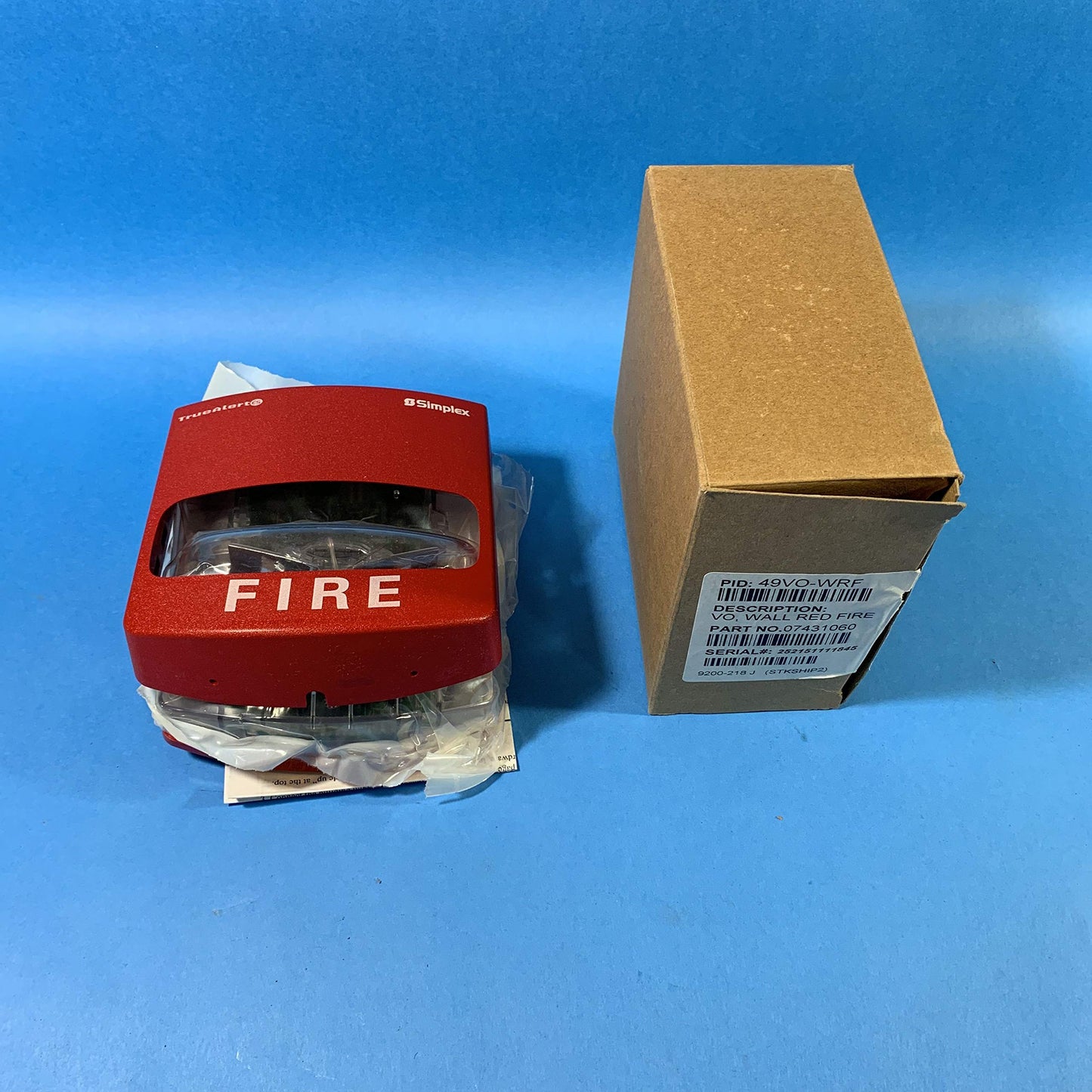 Simplex 49Vo-Wrf Truealert Visible Only Addressable Wall Mount Strobe