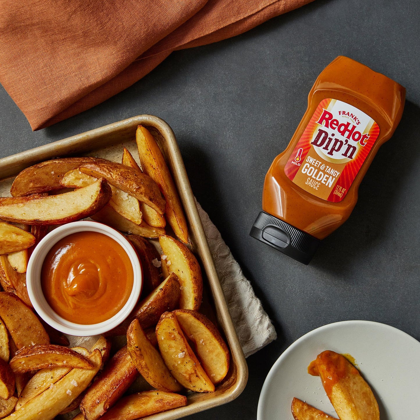 Franks RedHot Dipn Sweet & Tangy Golden Sauce, 12 fl oz (Pack of 2)
