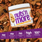 Nuts N More Cinnamon Raisin Almond Butter Spread, Low Carb, Gluten Free, 15oz Jar, Brown