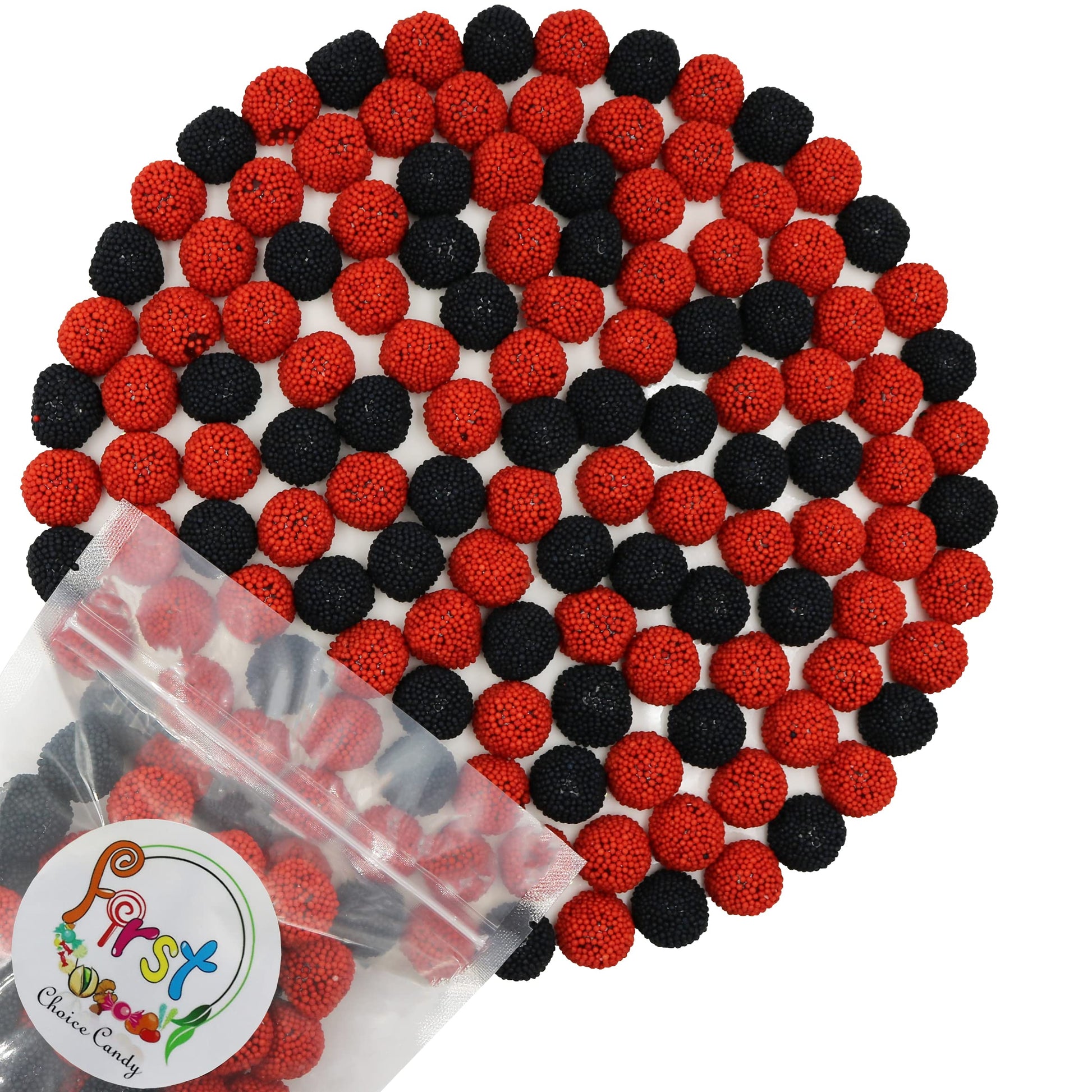 FirstChoiceCandy Gummy Fruit Candy (Red Raspberry & Blackberry, 10 Pound (Pack of 1))