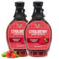 Green Jay Gourmet Strawberry Syrup - 3 Ingredient Premium Breakfast Syrup W/ Fresh Strawberries, Cane Sugar & Lemon Juice - All-