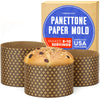 Durable Panettone Paper Mold Extra Large - 40 oz Disposable Panettone Pan for Cake and Bread - 7 in Panettone Molds for Baking 1