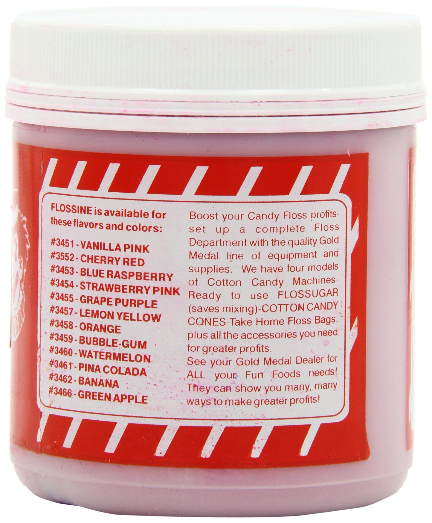 Gold Medal Flossine Can, Bubble Gum, 1-Pound