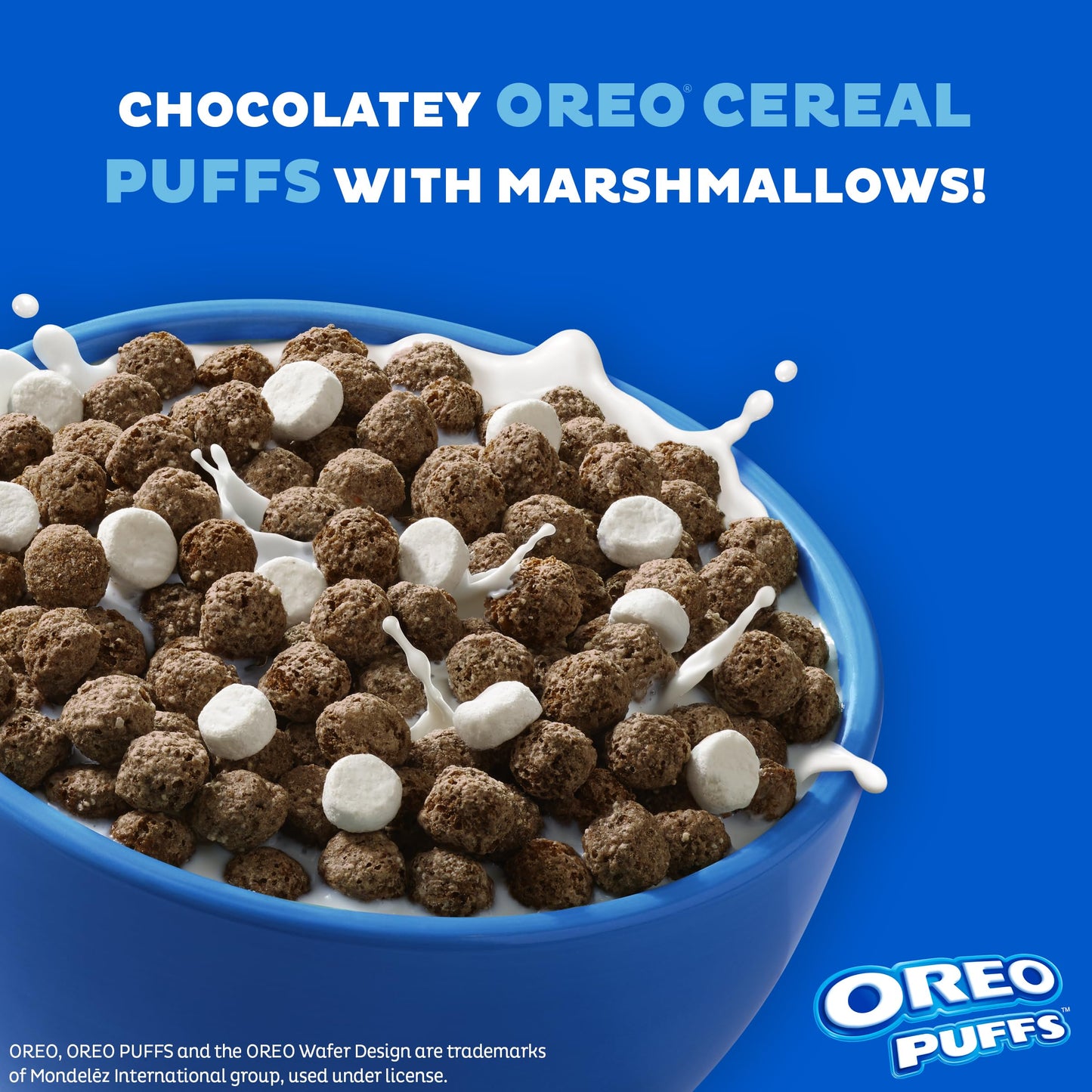 Post Oreo Puff Chocolate Breakfast Cereal, 10 Oz Box
