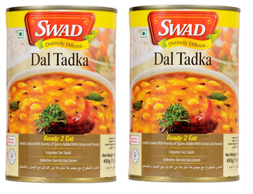 Swad Ready To Eat Dal Tadka Instant Mix Vegetarian Heat & Eat With No Added Preservative - 450 Grams (Pack Of 2)