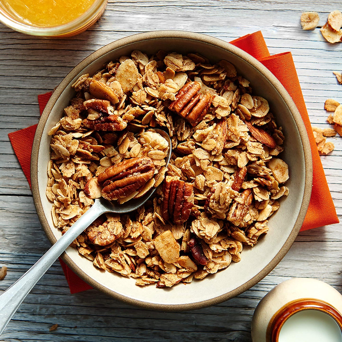 Ladera Granola | Almond Pecan Granola | Low Sugar | Gluten Free & Vegan | Granola Breakfast | Healthy Snack | 11 Oz