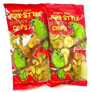 Trader Joe'S Jerk-Style Plantain Chips - Net Wt 6Oz - 2 Pack