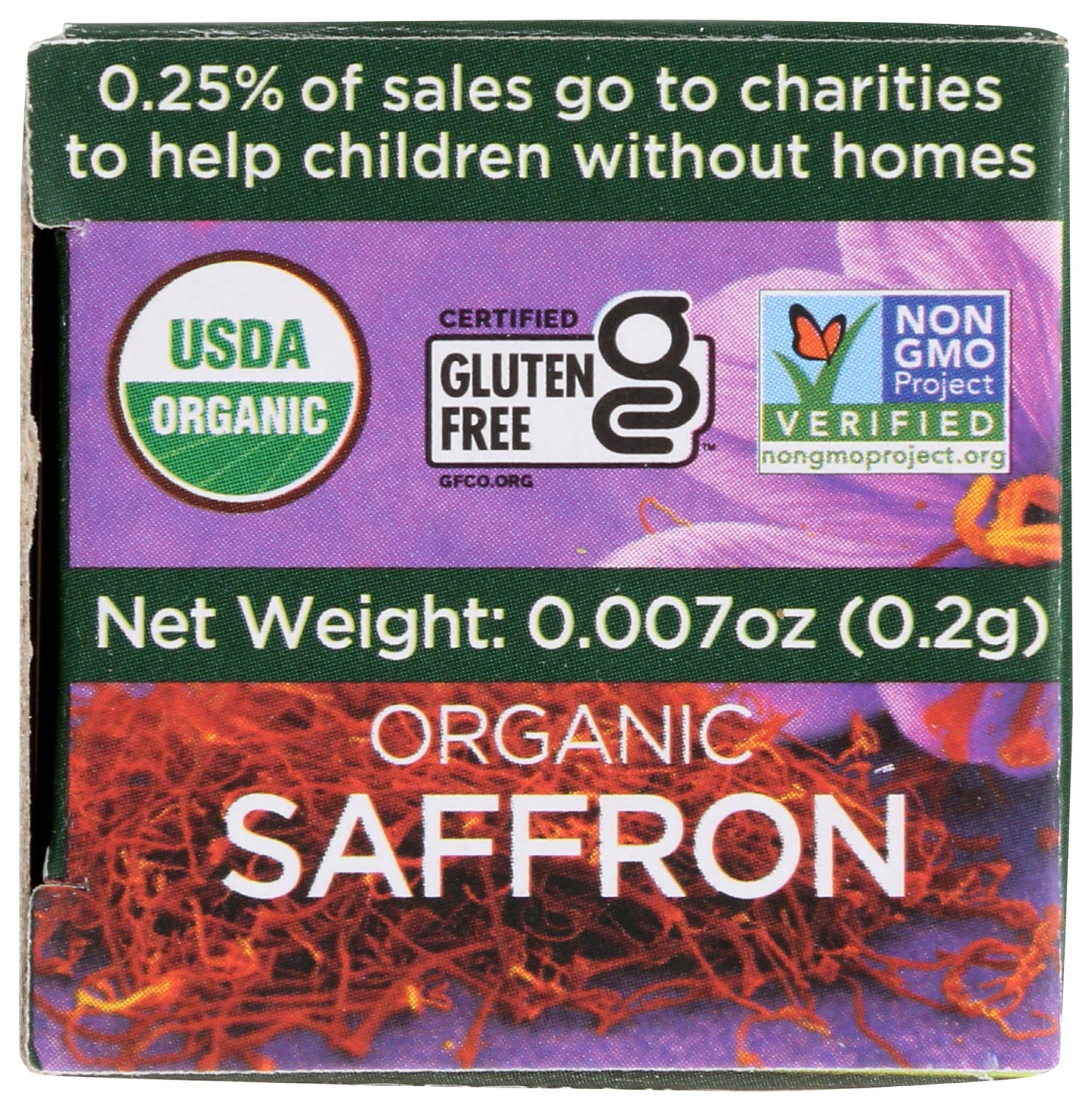 Spicely Organic Saffron 0.007 Oz Certified Gluten Free