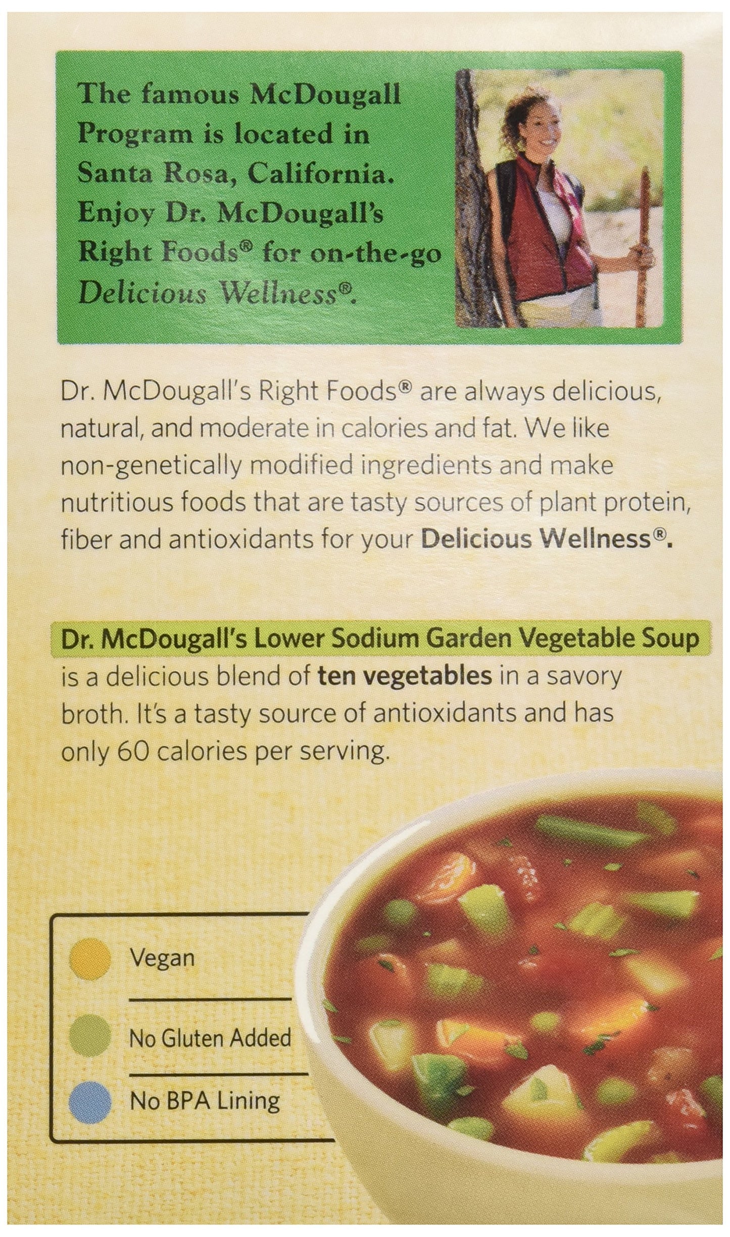 Dr Mcdougalls, Low Sodium Garden Vegetable Soup, 17.9 Ounce