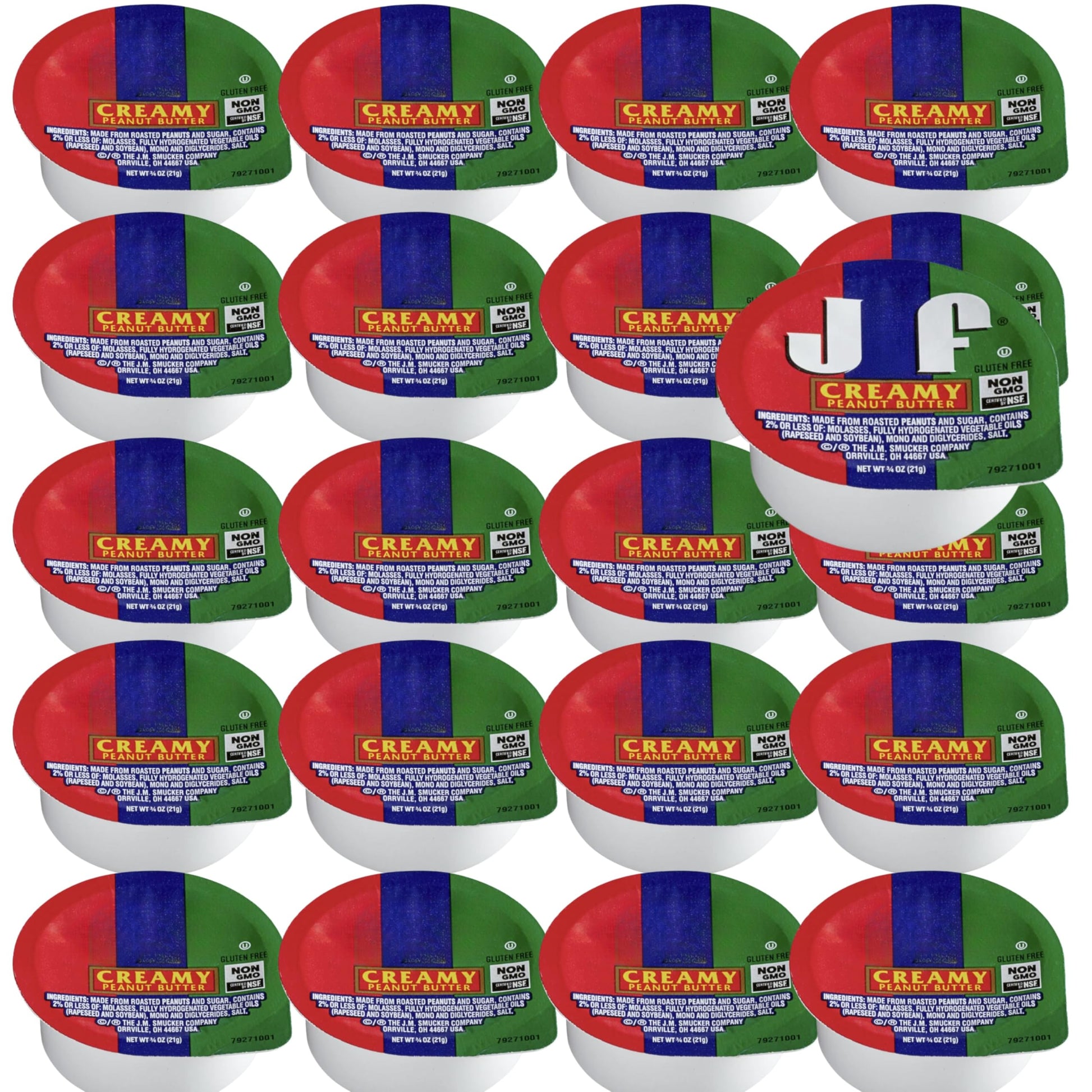 Creamy Peanut Butter Snacks: 20 Count of Convenient 3/4 oz Portions for On-the-Go Deliciousness - Perfect for School, Work, or A