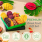 Christmas Gift Baskets - 7 Tropical Flavors Chocolate Orange Christmas Fruit Basket Gift |12.5Oz Soft Dried Fruit Gift Baskets For Delivery | Holiday Gift Baskets For Christmas Food Gifts For Mature-Themeds