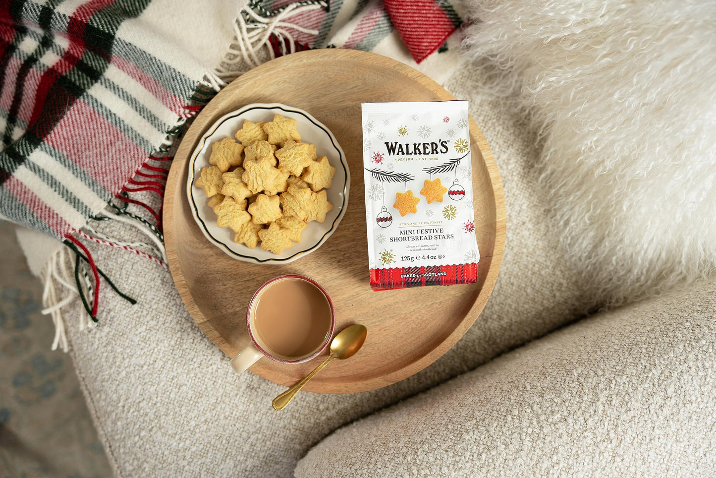 WALKERS Assorted Festive Shapes Cookies, 4.4 OZ