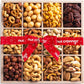 Nut Cravings Gourmet Collection - Rosh Hashana & Shana Tova Mixed Nuts Gift Basket In Reusable Wooden Tray + Heart Ribbon (12 As