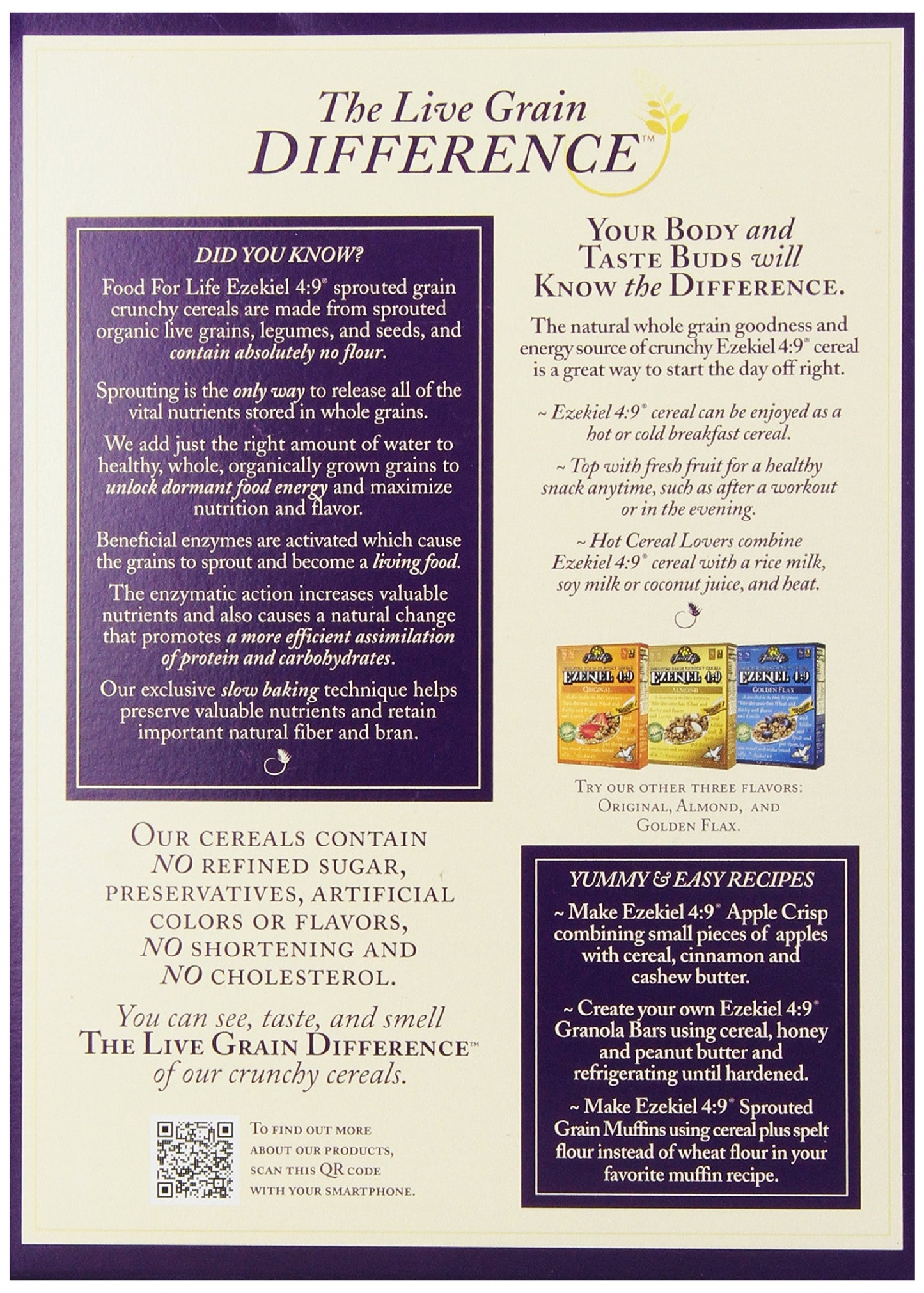 Food For Life Ezekiel 4:9 Organic Sprouted Grain Cereal, Cinnamon Raisin, 16 Ounce (Pack Of 6)