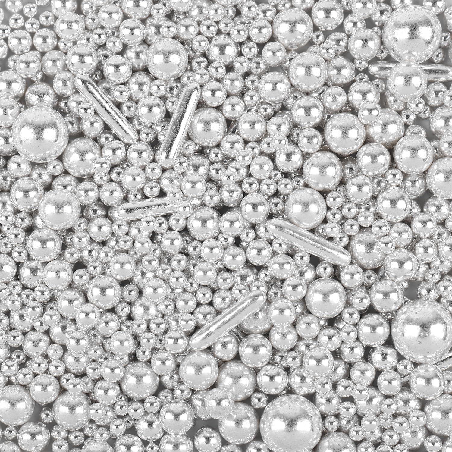 Cobakey Silver Sprinkles for Cake Decorating, 3.5 Ounces, Perfect for Cupcakes, Cookies, Ice Cream Toppings