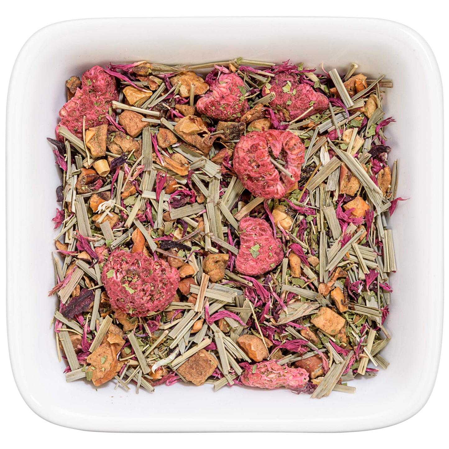 Tealyra Raspberry Relaxation Herbal Loose Leaf Tea, Caffeine Free, 8 Ounce, Teal