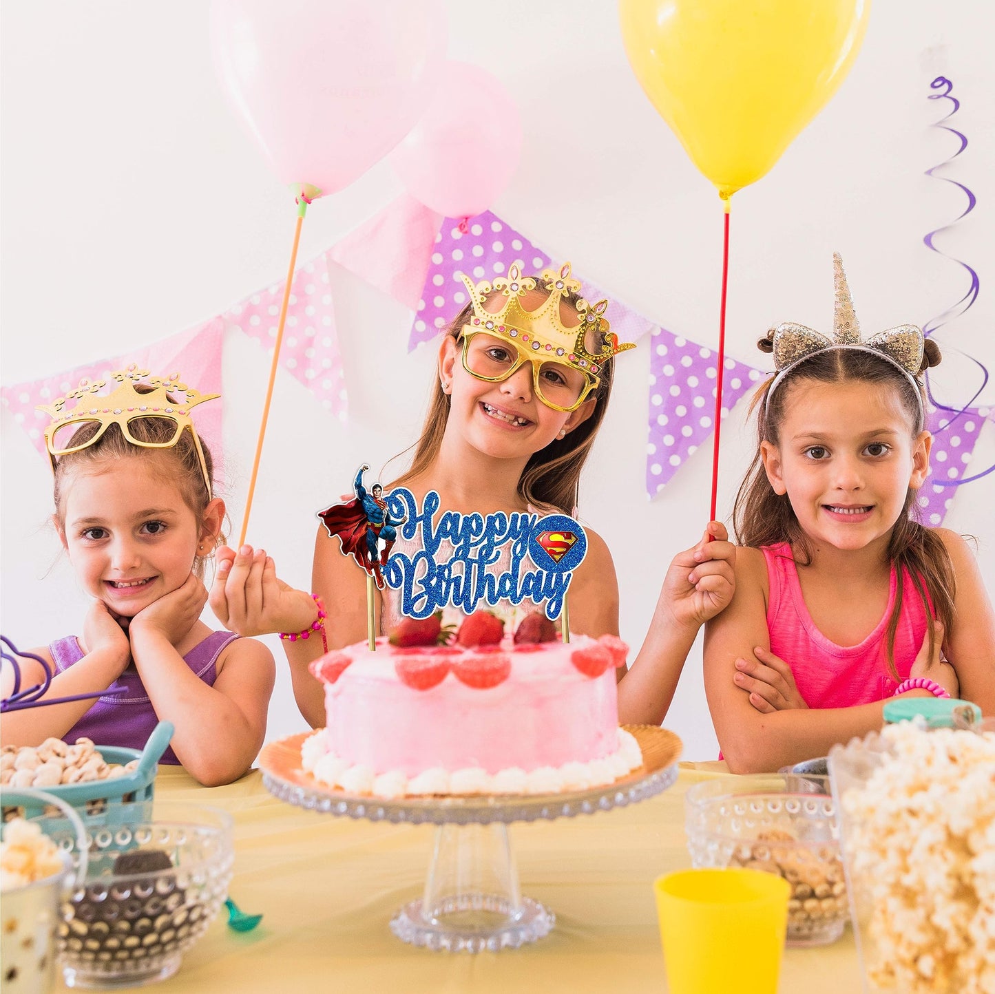Seyal Suprman Happy Birthday Cake Topper