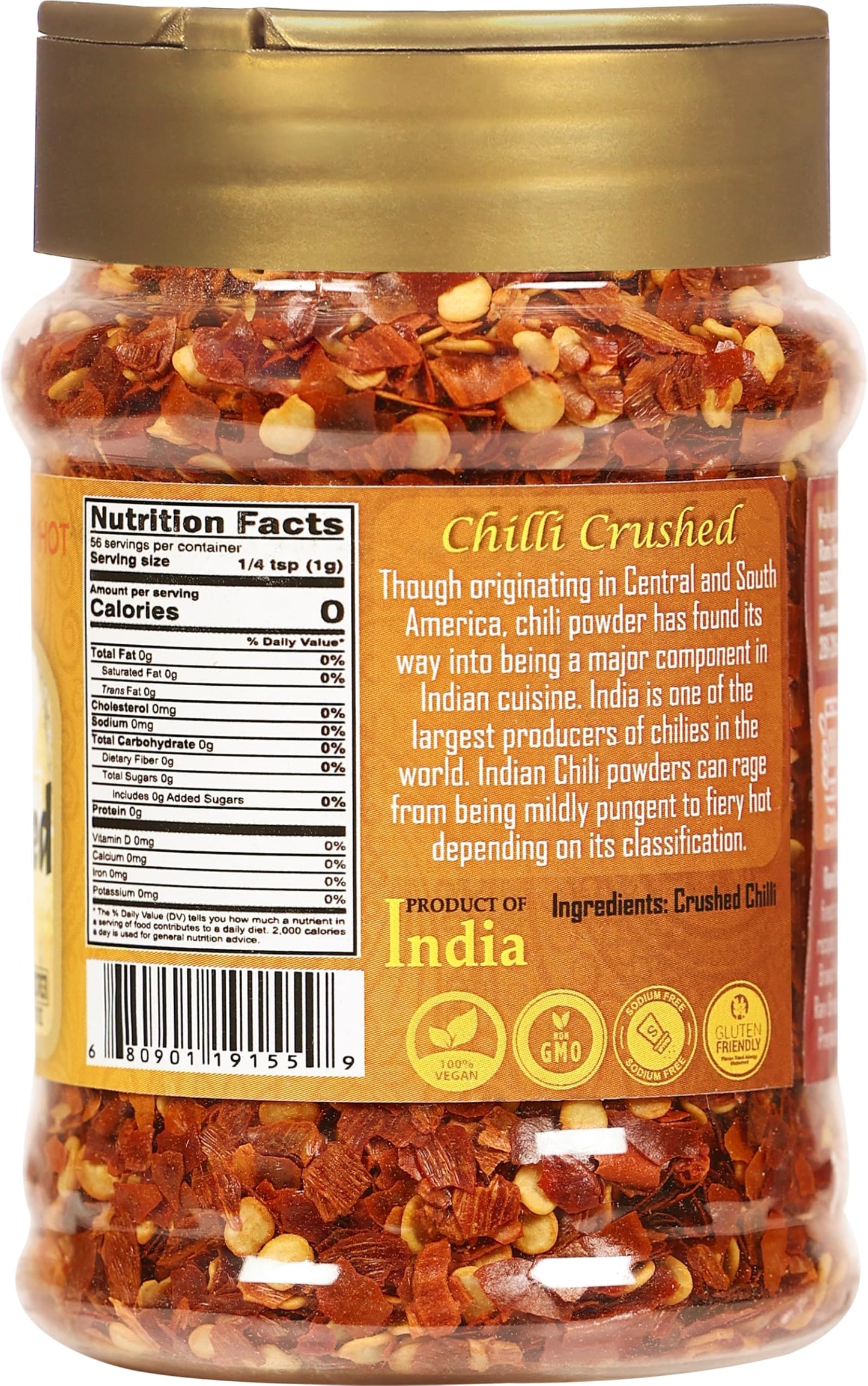 Rani Crushed Red Pepper Flakes Chilli (Pizza Type Cut) 2Oz (56G) Pet Jar ~ All Natural, No Color Added, Gluten Friendly | Vegan