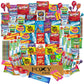 Foxy Fane 100 count Snack Box - Ultimate Gift Basket with Variety Assortment of Crackers, Cookies, Candy & Chips - Bulk Bundle o