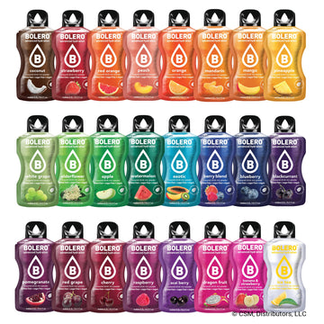 Bolero- Sugar Free Drink Mix Packets Variety Fruit Flavors | Powdered Flavored Water Packets | 24 Large Sachet On The Go Packets
