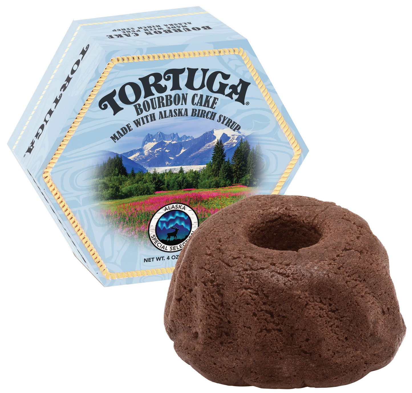 TORTUGA Alaska Birch Syrup spirit-inspired flavor Cake - Premium Gourmet Gift - 4 Oz.