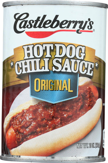 Castleberrys Hot Dog Chili Sauce, Original, Gluten Free, 10 Ounce (Pack of 10)
