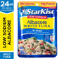 StarKist Low Sodium Albacore White Tuna in Water, 2.6 oz Pouch (24 Pack) Ready to Eat Wild Caught Tuna, 17g Protein, 80 Calories