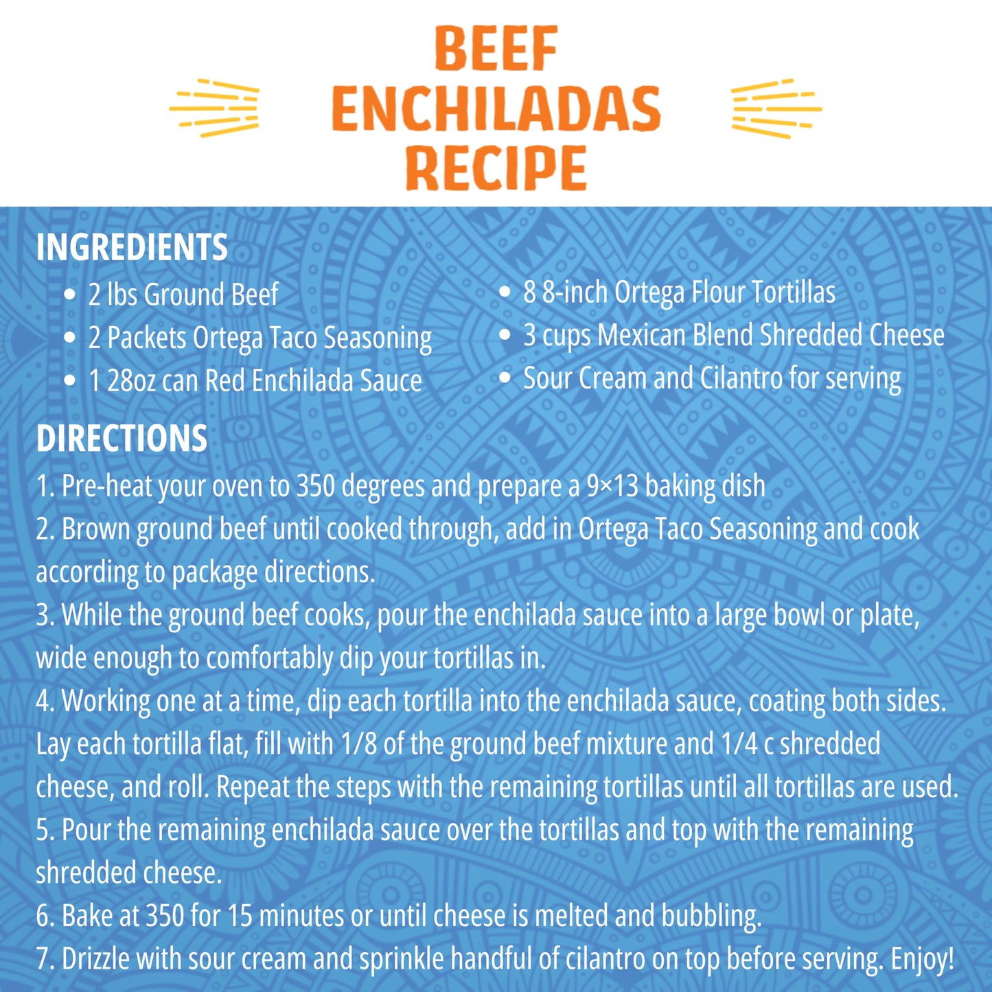 Ortega Enchilada Sauce, Red Chili, 10 Ounce (Pack Of 12)