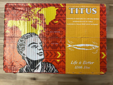 Hot Titus | Spiced Sardines in Vegetable Oil | Pack of 10