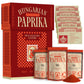 Enhanced Hungarian Paprika Spice Collection Gift Set – Sweet, Smoked & Hot (3 X 4 Oz) - Five Traditional Hungarian Recipe Cards – Non-Gmo – Authentic Seasoning Spice In Resealable Bags By Merops