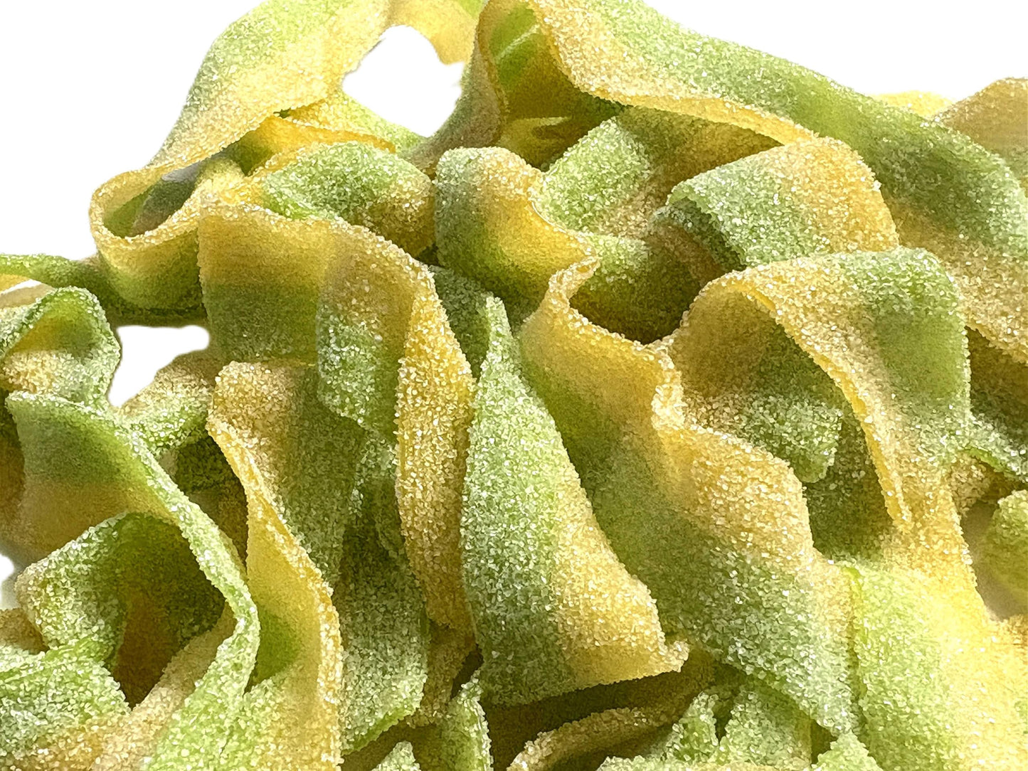 Sour Pickle Flavored Belts - 1 lb of Fresh Chewy Sugar Sanded Sweet Tart Foot Long Candy in Resealable Bag to Ensure Freshness