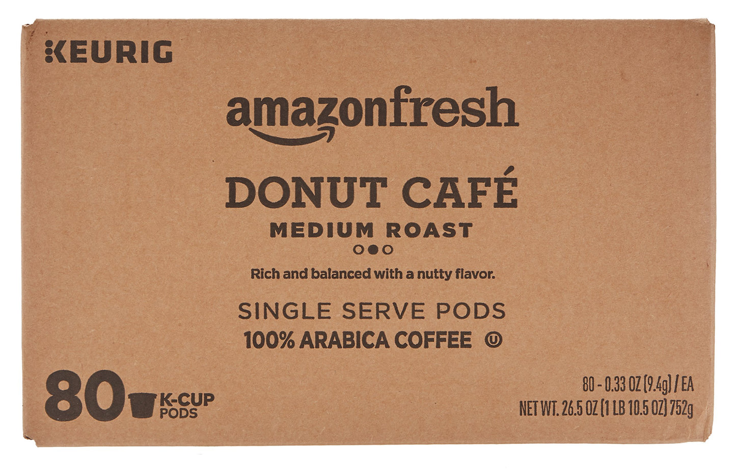 large online retailerFresh K-Cups Donut Cafe, Medium Roast, 80 Count, Compatible with Keurig Brewer