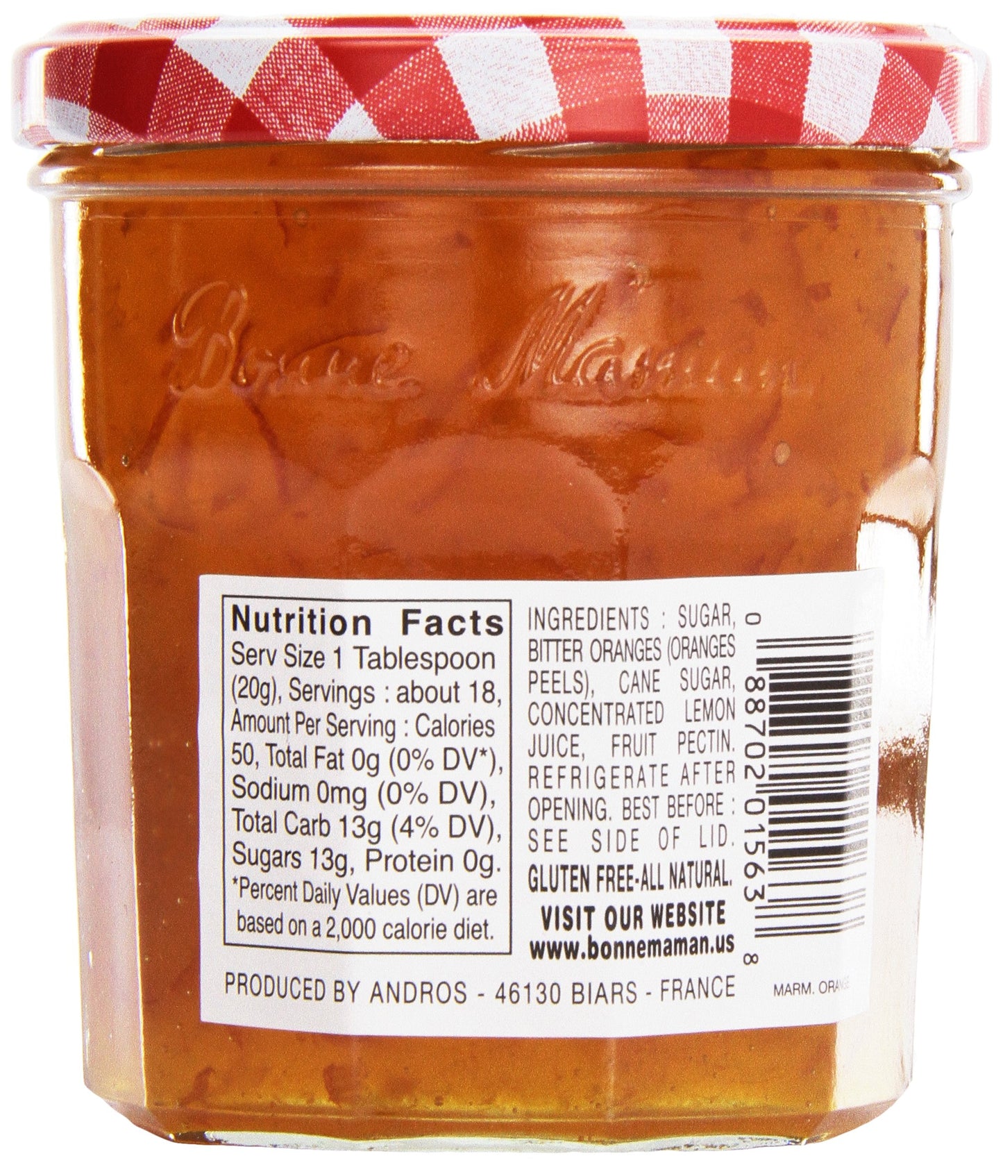 Bonne Maman Orange Marmalade, 13 Oz