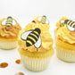 Sugar Robot - Edible Bees For Cake Decorations - Small Size - Edible Bumblebee Cake Decorations - Enhanced Crafted - Made In The Usa Cake -Set Of 24 (Bumble Bees)