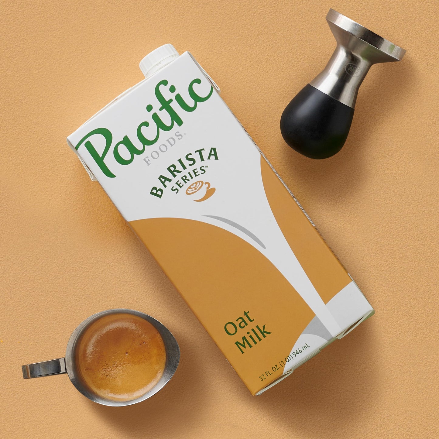 Pacific Foods Barista Series Original Oat Milk, Plant Based Milk, 32 oz Carton (Case of 12)