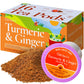 Gya Tea Co Turmeric Ginger Herbal Tea Pods - Decaf Wellness Tea for Body Comfort - 16 Count