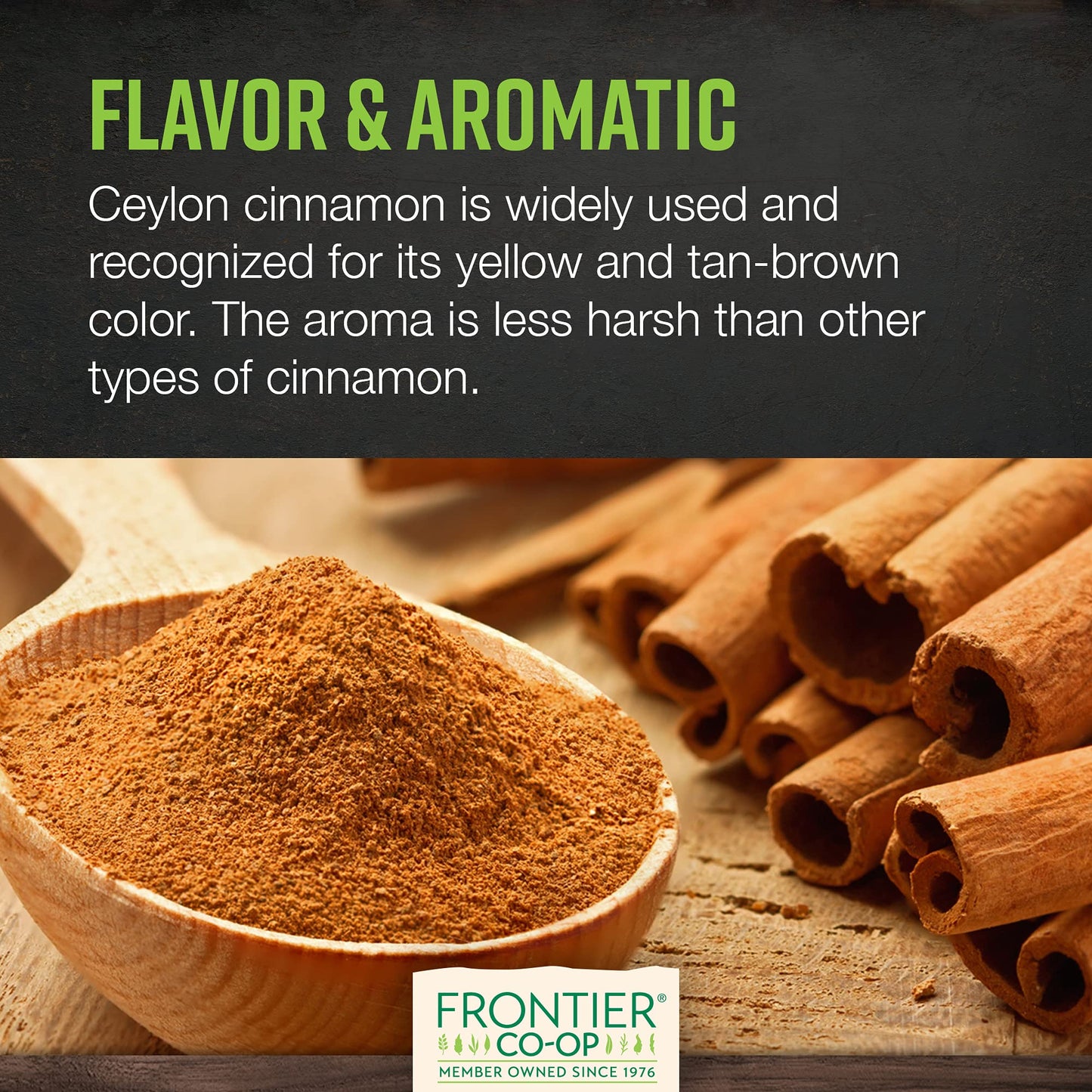 Frontier Co-Op Organic Ceylon Cinnamon Sticks 3 1Lb - Bulk Cinnamon Sticks For Crafts, Drinks, Holiday Recipes, Cinnamon Powder And More